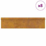 Casa si Gradina - Gradina si terasa - Garduri, panouri si accesorii - Garduri pentru melci 12 pcs Ruginit - Infinity.ro