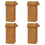 Casa si Gradina - Gradina si terasa - Garduri, panouri si accesorii - Garduri pentru melci 12 pcs Ruginit - Infinity.ro