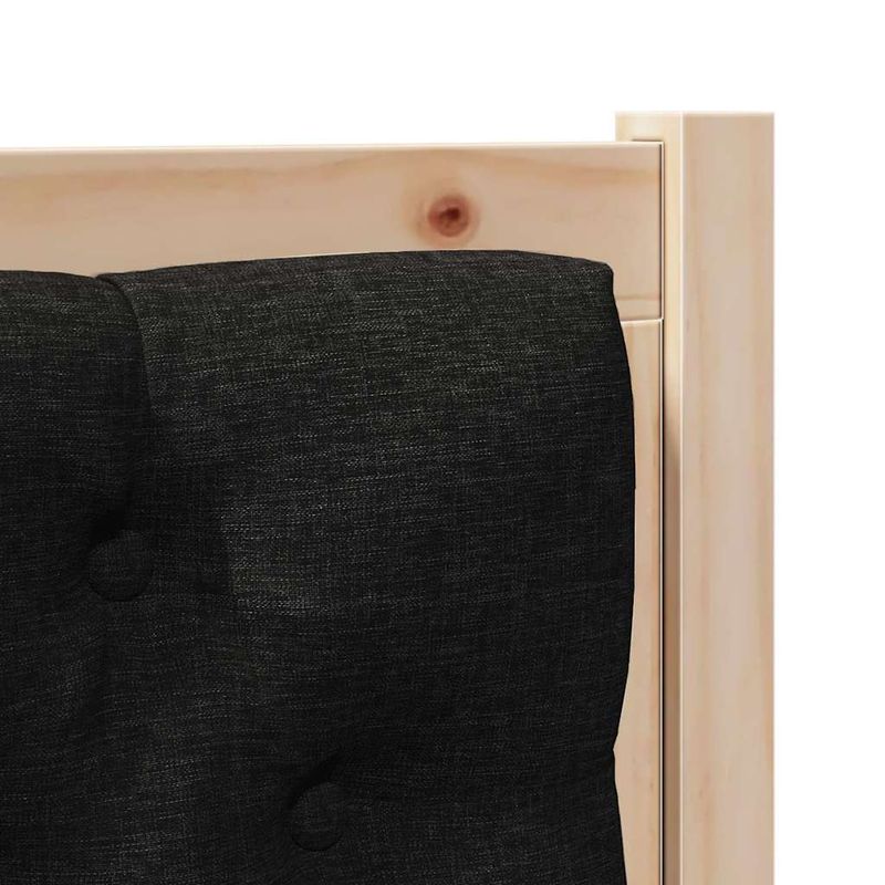 Casa si Gradina - Mobilier - Paturi si accesorii - Accesorii paturi - Tablie cu buton din cristal tuftata gri inchis 140 cm catifea - Infinity.ro