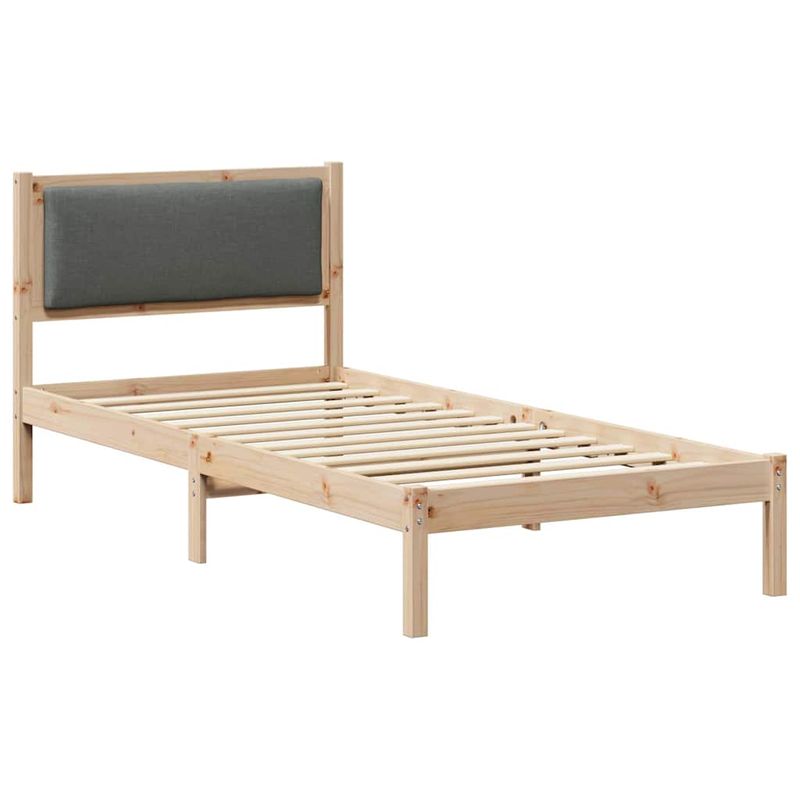 Casa si Gradina - Mobilier - Paturi si accesorii - Paturi - Cadru de pat Gri inchis 90 x 200 cm Lemn de pin masiv - Infinity.ro