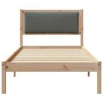 Casa si Gradina - Mobilier - Paturi si accesorii - Paturi - Cadru de pat Gri inchis 90 x 200 cm Lemn de pin masiv - Infinity.ro