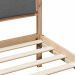 Casa si Gradina - Mobilier - Paturi si accesorii - Paturi - Cadru de pat Gri inchis 90 x 200 cm Lemn de pin masiv - Infinity.ro