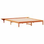 Casa si Gradina - Mobilier - Paturi si accesorii - Paturi - Cadru de pat cu mese laterale Maroniu cerat 180 x 220 cm - Infinity.ro