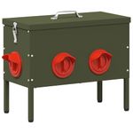 Petshop - Accesorii petshop - Castroane si adapatori - Feeder pentru pui 2 pcs Verde masliniu 41,5 x 20,5 x 33 cm - Infinity.ro