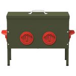 Petshop - Accesorii petshop - Castroane si adapatori - Feeder pentru pui 2 pcs Verde masliniu 41,5 x 20,5 x 33 cm - Infinity.ro