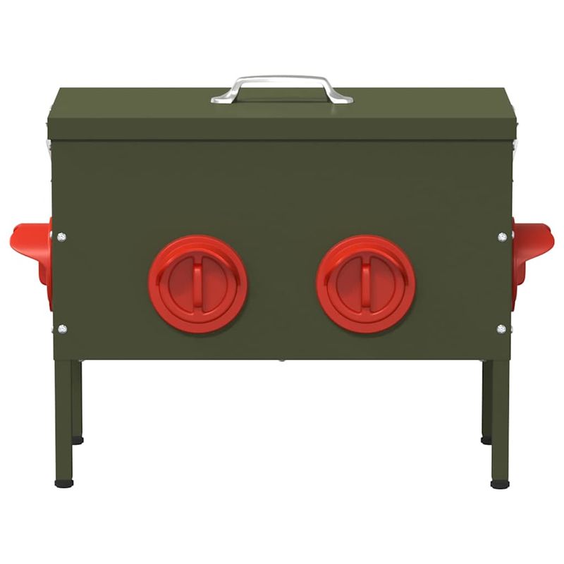 Petshop - Accesorii petshop - Castroane si adapatori - Feeder pentru pui 2 pcs Verde masliniu 41,5 x 20,5 x 33 cm - Infinity.ro