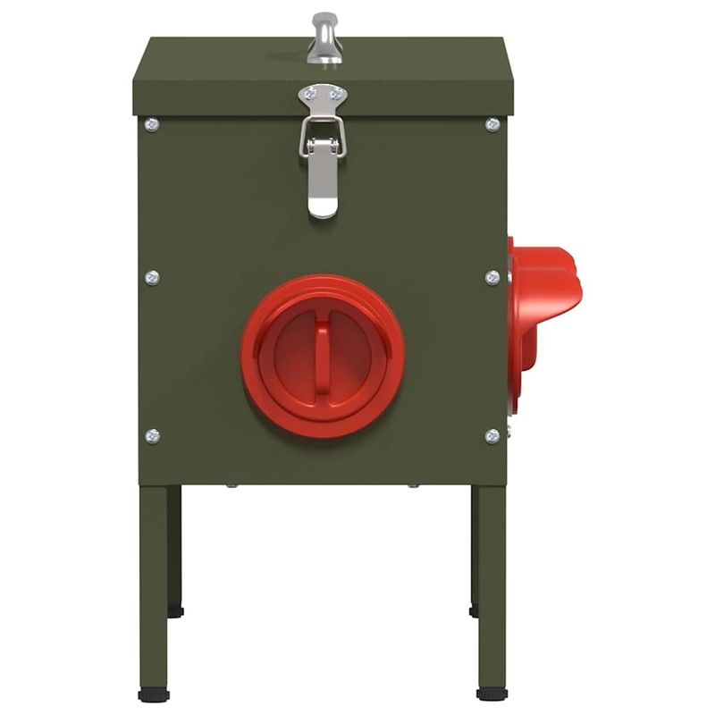 Petshop - Accesorii petshop - Castroane si adapatori - Feeder pentru pui 2 pcs Verde masliniu 41,5 x 20,5 x 33 cm - Infinity.ro