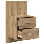Casa si Gradina - Mobilier - Comode si corpuri - Noptiere - Noptiera suspendata 2 pcs Stejar Artizanal 48,5 x 32,5 x 80 cm - Infinity.ro