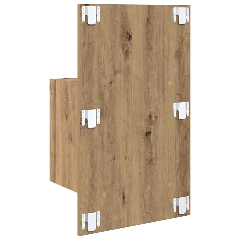 Casa si Gradina - Mobilier - Comode si corpuri - Noptiere - Noptiera suspendata 2 pcs Stejar Artizanal 48,5 x 32,5 x 80 cm - Infinity.ro