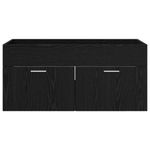 Casa si Gradina - Mobilier - Mobilier baie - Corpuri baie - Dulap de chiuveta Stejar Negru 38,5 x 100 x 46 cm Lemn compozit - Infinity.ro