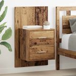 Casa si Gradina - Mobilier - Comode si corpuri - Noptiere - Noptiera suspendata 2 pcs Lemn Vechi 48,5 x 32,5 x 80 cm - Infinity.ro