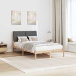Casa si Gradina - Mobilier - Paturi si accesorii - Paturi - Cadru de pat maro si gri inchis 120 x 200 cm Lemn masiv de pin - Infinity.ro