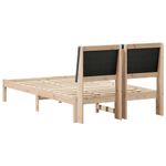 Casa si Gradina - Mobilier - Paturi si accesorii - Paturi - Cadru de pat maro si gri inchis 120 x 200 cm Lemn masiv de pin - Infinity.ro