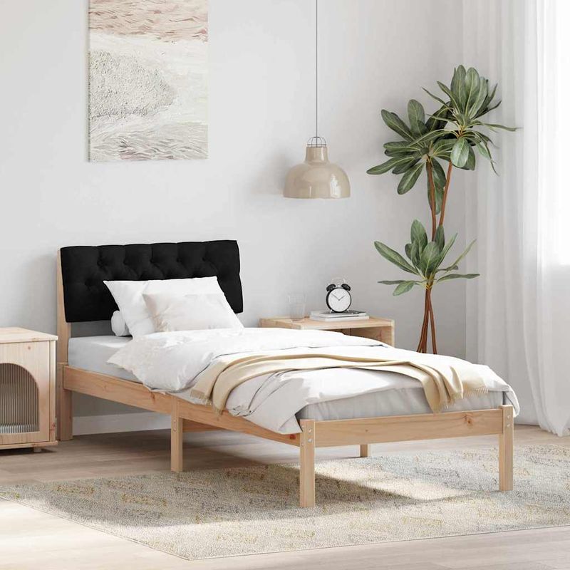 Casa si Gradina - Mobilier - Paturi si accesorii - Paturi - Cadru de pat Maro si negru 80 x 200 cm Lemn masiv de pin - Infinity.ro