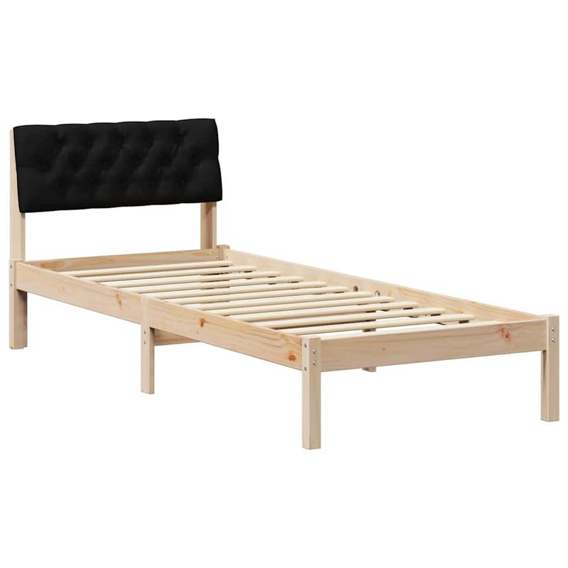 Casa si Gradina - Mobilier - Paturi si accesorii - Paturi - Cadru de pat Maro si negru 80 x 200 cm Lemn masiv de pin - Infinity.ro