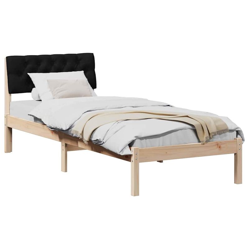 Casa si Gradina - Mobilier - Paturi si accesorii - Paturi - Cadru de pat Maro si negru 80 x 200 cm Lemn masiv de pin - Infinity.ro