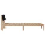 Casa si Gradina - Mobilier - Paturi si accesorii - Paturi - Cadru de pat Maro si negru 80 x 200 cm Lemn masiv de pin - Infinity.ro
