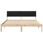 Casa si Gradina - Mobilier - Paturi si accesorii - Paturi - Cadru de pat Maro si negru 150 x 200 cm Lemn masiv de pin - Infinity.ro