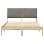 Casa si Gradina - Mobilier - Paturi si accesorii - Paturi - Cadru de pat Maroniu si taupe 140 x 200 cm Lemn masiv de pin - Infinity.ro