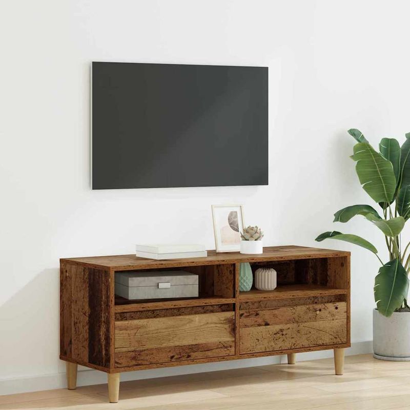 Casa si Gradina - Mobilier - Comode si corpuri - Comode - Cabinet TV Lemn Vechi 100 x 34,5 x 44,5 cm Lemn compozit - Infinity.ro