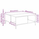 Casa si Gradina - Mobilier - Mese si birouri - Masute de cafea - Masa de cafea Lemn Vechi 80 x 80 x 36,5 cm Lemn compozit - Infinity.ro