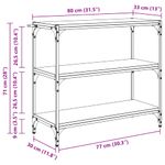Casa si Gradina - Mobilier - Biblioteci si rafturi - Biblioteci - Dulap pentru carti Stejar Artizanal 80 x 33 x 70,5 cm - Infinity.ro