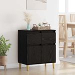 Casa si Gradina - Mobilier - Comode si corpuri - Comode - Bufet cu sertar Stejar Negru 60 x 35 x 70 cm Lemn compozit - Infinity.ro