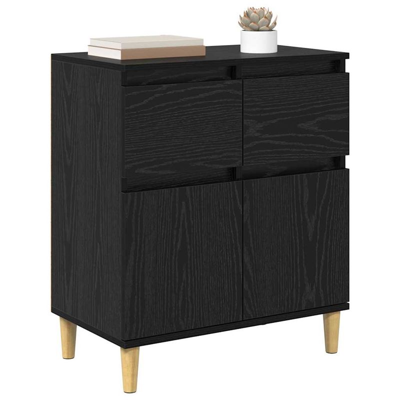 Casa si Gradina - Mobilier - Comode si corpuri - Comode - Bufet cu sertar Stejar Negru 60 x 35 x 70 cm Lemn compozit - Infinity.ro