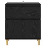 Casa si Gradina - Mobilier - Comode si corpuri - Comode - Bufet cu sertar Stejar Negru 60 x 35 x 70 cm Lemn compozit - Infinity.ro