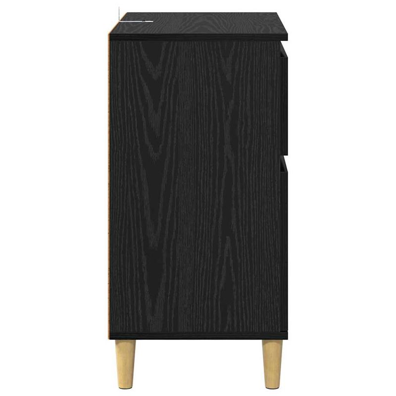 Casa si Gradina - Mobilier - Comode si corpuri - Comode - Bufet cu sertar Stejar Negru 60 x 35 x 70 cm Lemn compozit - Infinity.ro