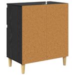 Casa si Gradina - Mobilier - Comode si corpuri - Comode - Bufet cu sertar Stejar Negru 60 x 35 x 70 cm Lemn compozit - Infinity.ro