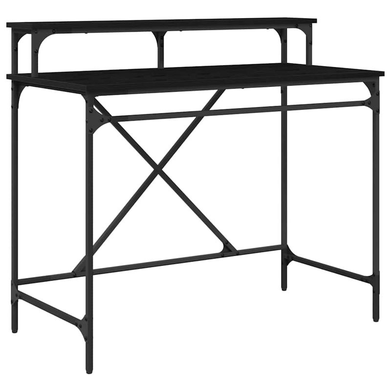 Casa si Gradina - Mobilier - Mese si birouri - Birouri - Birou Stejar Negru 100 x 50 x 90 cm Lemn compozit - Infinity.ro