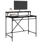 Casa si Gradina - Mobilier - Mese si birouri - Birouri - Birou Stejar Negru 100 x 50 x 90 cm Lemn compozit - Infinity.ro