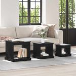 Casa si Gradina - Mobilier - Mese si birouri - Masute de cafea - Masa de cafea 3 pcs Stejar Negru Lemn compozit - Infinity.ro