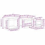 Casa si Gradina - Mobilier - Mese si birouri - Masute de cafea - Masa de cafea 3 pcs Stejar Negru Lemn compozit - Infinity.ro