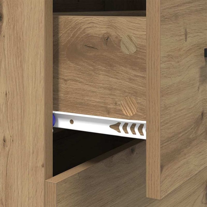 Casa si Gradina - Mobilier - Comode si corpuri - Comode - Bufet cu sertar Stejar Artizanal 69,5 x 34 x 90 cm - Infinity.ro