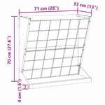 Petshop - Accesorii petshop - Castroane si adapatori - Feeder pentru Fan Negru 71 x 33 x 70 cm Otel Laminat la Rece - Infinity.ro