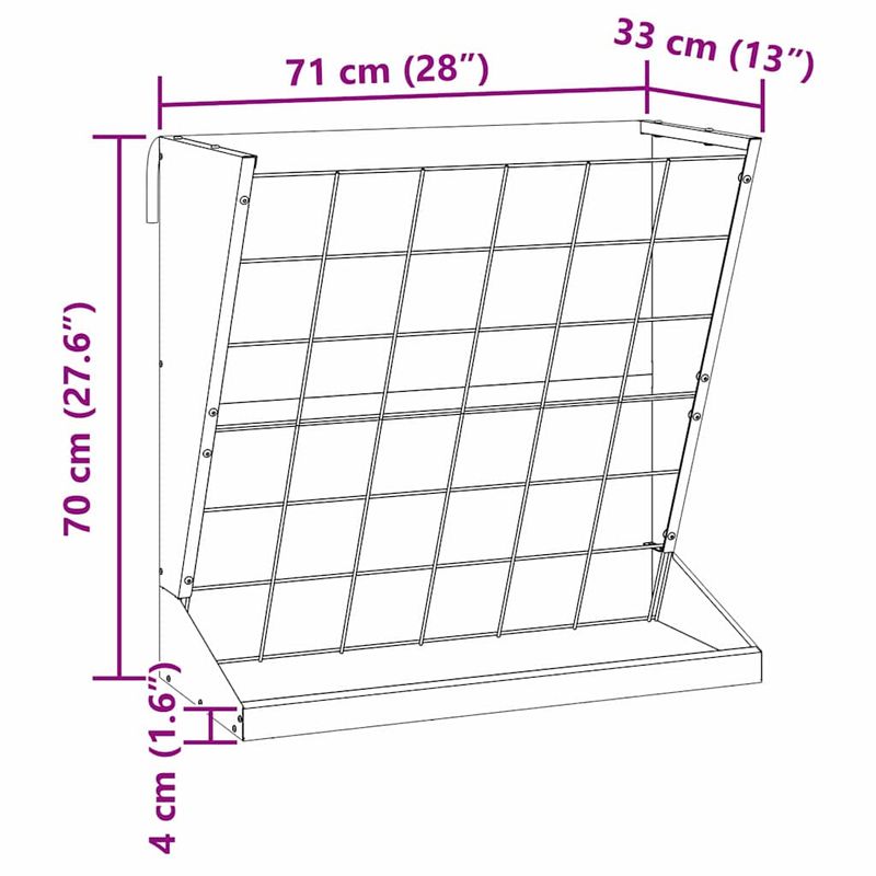 Petshop - Accesorii petshop - Castroane si adapatori - Feeder pentru Fan Negru 71 x 33 x 70 cm Otel Laminat la Rece - Infinity.ro