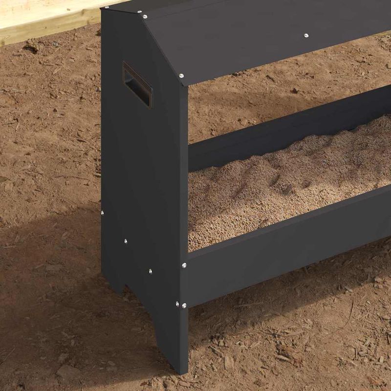 Petshop - Accesorii petshop - Castroane si adapatori - JGHEAB pentru hranit pui Negru 81 x 32 x 53,5 cm - Infinity.ro