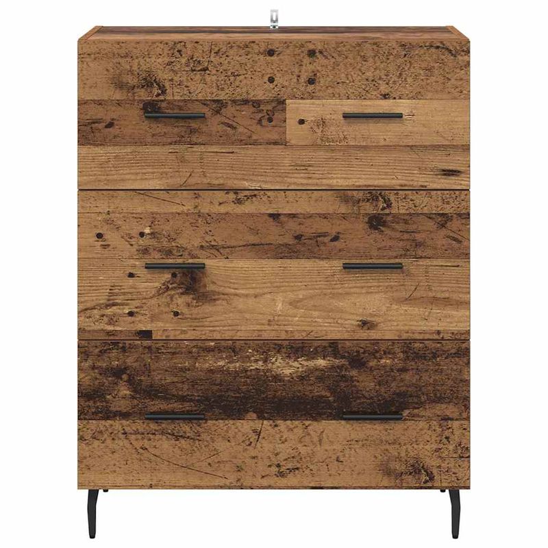 Casa si Gradina - Mobilier - Comode si corpuri - Comode - Bufet Lemn Vechi 69,5 x 34 x 90 cm Lemn Ingineresc si Fier - Infinity.ro