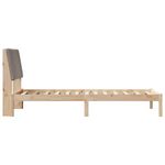 Casa si Gradina - Mobilier - Paturi si accesorii - Paturi - Cadru de pat Maroniu si taupe 90 x 190 cm Lemn masiv de pin - Infinity.ro