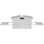 Petshop - Accesorii petshop - Castroane si adapatori - Hranitor cu pedale pentru pui Argintiu 75 x 53 x 20,5 cm - Infinity.ro