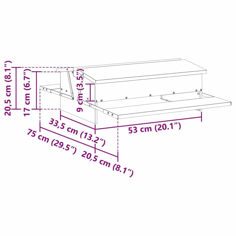 Petshop - Accesorii petshop - Castroane si adapatori - Hranitor cu pedale pentru pui Argintiu 75 x 53 x 20,5 cm - Infinity.ro