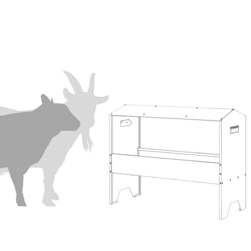 Petshop - Accesorii petshop - Castroane si adapatori - Jgheab pentru hranirea animalelor Verde masliniu - Infinity.ro