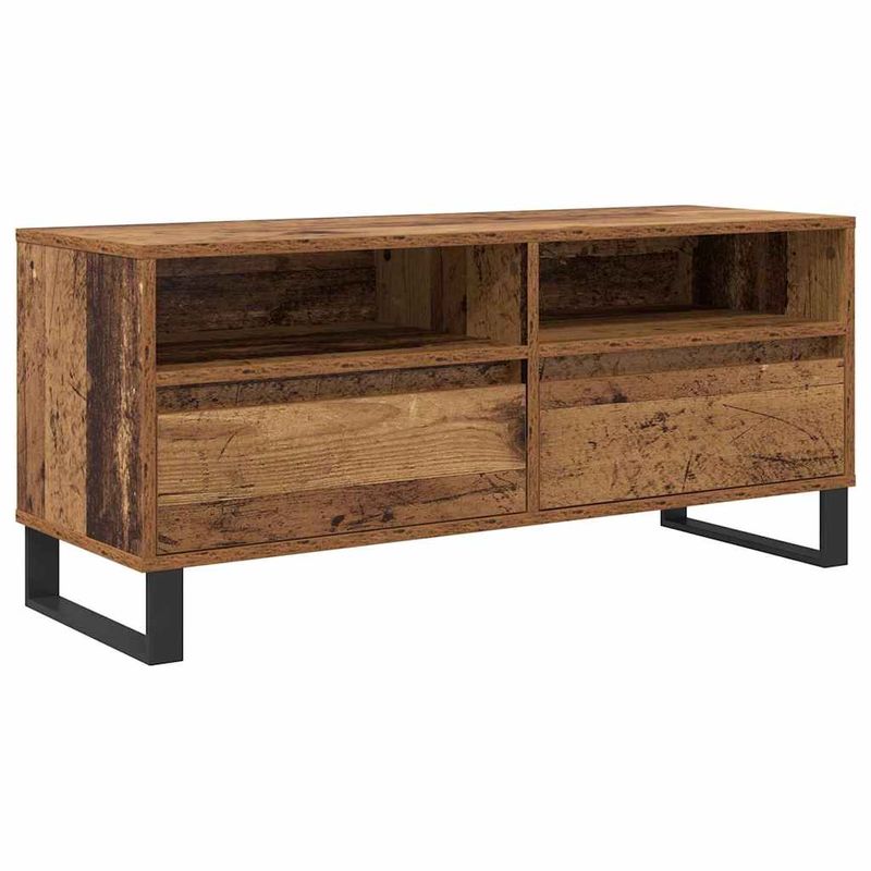 Casa si Gradina - Mobilier - Comode si corpuri - Comode - Cabinet TV cu sertar Lemn Vechi 100 x 34,5 x 44,5 cm - Infinity.ro