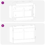 Petshop - Accesorii petshop - Castroane si adapatori - Urmarire pentru iepuri Negru 64.5 x 25.5 x 45.5 cm - Infinity.ro