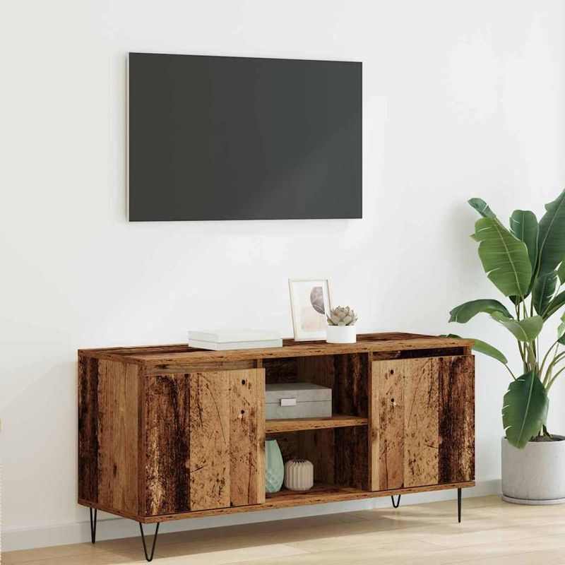 Casa si Gradina - Mobilier - Comode si corpuri - Comode - Cabinet TV Lemn Vechi 104 x 35 x 50 cm Lemn compozit - Infinity.ro