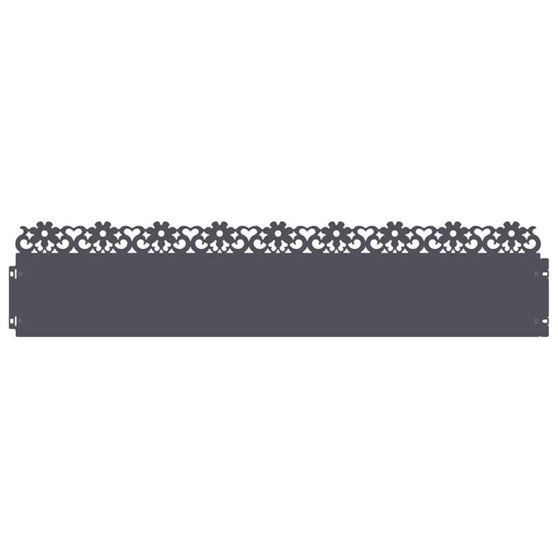 Casa si Gradina - Gradina si terasa - Garduri, panouri si accesorii - Borduri pentru gazon 20 pcs Antracit 103 x 0,05 x 22 cm Otel - Infinity.ro