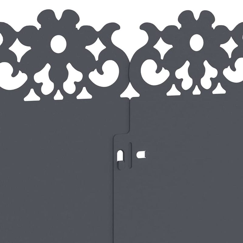 Casa si Gradina - Gradina si terasa - Garduri, panouri si accesorii - Borduri pentru gazon 20 pcs Antracit 103 x 0,05 x 22 cm Otel - Infinity.ro