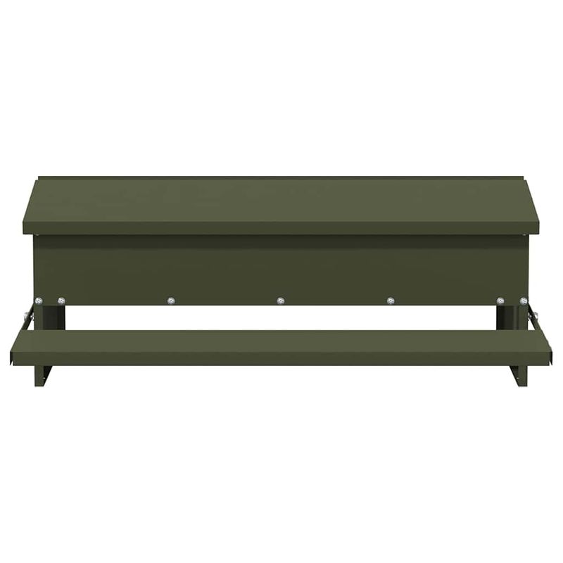 Petshop - Accesorii petshop - Castroane si adapatori - Hranitor cu pedale pentru pui Verde masliniu 75 x 53 x 20,5 cm - Infinity.ro